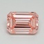 1.57 Ct. Fancy Vivid Pink Emerald Lab Grown Diamond