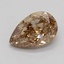 0.52 Ct. Light  Brown Pear Lab Grown Diamond