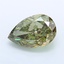 1.73 Ct. Fancy Vivid Green Pear Lab Grown Diamond