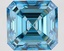 4.65 Ct. Fancy Vivid Blue Asscher Lab Grown Diamond