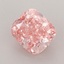 1.45 Ct. Fancy Vivid  Pink Cushion Lab Grown Diamond