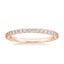 14K Rose Gold Petite Shared Prong Eternity Diamond Ring (1/2 ct. tw.), smalltop view