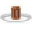 18K White Gold Bliss Diamond Ring, smalltop view