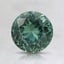 6.7x6.6mm Unheated Teal Round Montana Sapphire