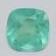 7.0x6.9mm  Green  Cushion   Emerald