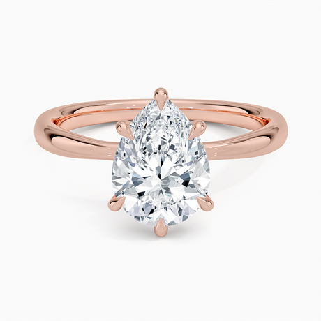 14K Rose Gold Freesia 2.7mm Solitaire Ring