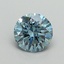 1.53 Ct. Fancy Vivid Blue Round Lab Grown Diamond
