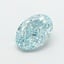 2.90 Ct. Fancy Vivid Greenish Blue Oval Lab Grown Diamond