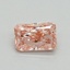 0.51 Ct. Fancy Vivid Pink Radiant Lab Grown Diamond