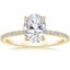 18K Yellow Gold Demi Three-Quarter Coverage Diamond Ring (1/3 ct. tw.), smalltop view