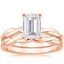 14KR Moissanite Twisted Vine Bridal Set, smalltop view