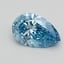 1.15 Ct. Fancy Vivid Blue Pear Lab Grown Diamond