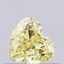 0.36 Ct. Fancy Intense Yellow Heart Lab Grown Diamond