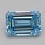 1.05 Ct. Fancy Vivid Blue Emerald Lab Grown Diamond