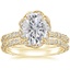 18KY Moissanite Nova Diamond Bridal Set (3/4 ct. tw.), smalltop view