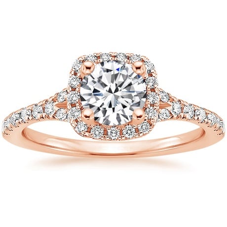 14K Rose Gold Joy Diamond Ring (1/3 ct. tw.) with Bliss Diamond Ring (1/5 ct. tw.)