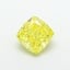 4.01 Ct. Fancy Vivid Yellow Cushion Lab Grown Diamond