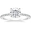 18K White Gold Demi Three-Quarter Coverage Diamond Ring (1/3 ct. tw.), smalltop view