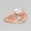 0.49 Ct. Fancy Vivid Pink Pear Lab Grown Diamond