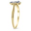 The Eureka Ring, smalltop view on a hand