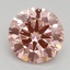 2.54 Ct. Fancy Intense Pink Round Lab Grown Diamond