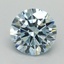 3.07 Ct. Fancy Intense Blue Round Lab Grown Diamond