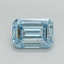 4.71 Ct. Fancy Intense Blue Emerald Lab Grown Diamond
