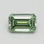 0.75 Ct. Fancy Intense Pacific Green Emerald Lab Grown Diamond