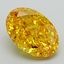 4.01 Ct. Fancy Vivid Yellow Oval Lab Grown Diamond