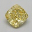 1.04 Ct. Fancy Yellow Cushion Lab Grown Diamond