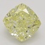 1.24 Ct. Fancy Intense Yellow Cushion Diamond