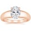 14K Rose Gold Adrian Solitaire Ring, smalltop view