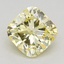 0.51 Ct. Fancy Intense Yellow Cushion Lab Grown Diamond
