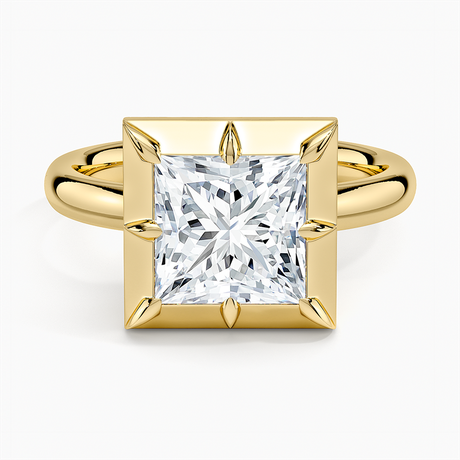 Harper Bezel Prong Solitaire Ring