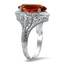 The Tarra Ring, smalltop view on a hand
