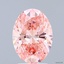 2.00 Ct. Fancy Vivid Pink Oval Lab Grown Diamond