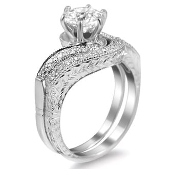 Custom The Cecily Diamond Bridal Set