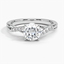 18K White Gold Chamise Diamond Ring (1/15 ct. tw.), smalltop view