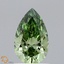 1.10 Ct. Fancy Vivid Green Pear Lab Grown Diamond
