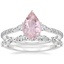 Platinum Luxe Aria Diamond Ring (1/3 ct. tw.) with Versailles Diamond Ring (3/8 ct. tw.)