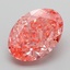 4.13 Ct. Fancy Vivid Pink Oval Lab Grown Diamond