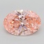 6.02 Ct. Fancy Vivid Pink Oval Lab Grown Diamond