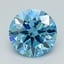 1.51 Ct. Fancy Vivid Blue Round Lab Grown Diamond