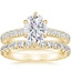 18KY Moissanite Luxe Sienna Diamond Bridal Set (1 1/8 ct. tw.), smalltop view