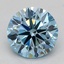 1.03 Ct. Fancy Vivid  Blue Round Lab Grown Diamond