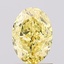 1.11 Ct. Fancy Intense  Yellow Oval Lab Grown Diamond