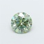 1.22 Ct. Fancy Vivid Green Round Lab Grown Diamond