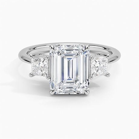 Princess Cut Three Stone Diamond Ring