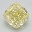 3.21 Ct. Fancy Intense Yellow Cushion Lab Grown Diamond