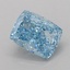 1.11 Ct. Fancy Vivid Blue Cushion Lab Grown Diamond
